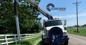 Clear Drain Cleaning Hydro Excavation Truck